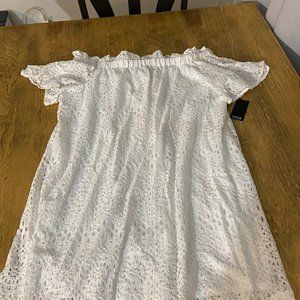 a.n.a. eyelet dress